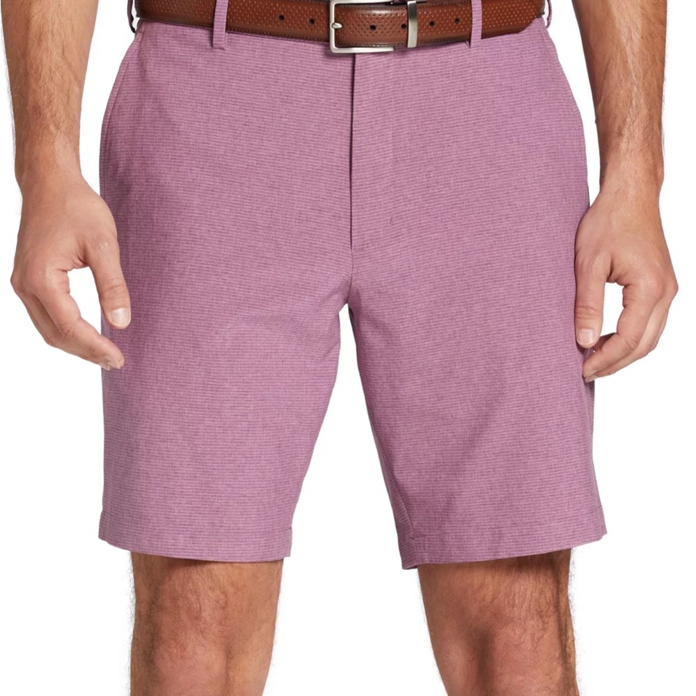 Walter Hagen Purple Flat Front Shorts Smart Casual